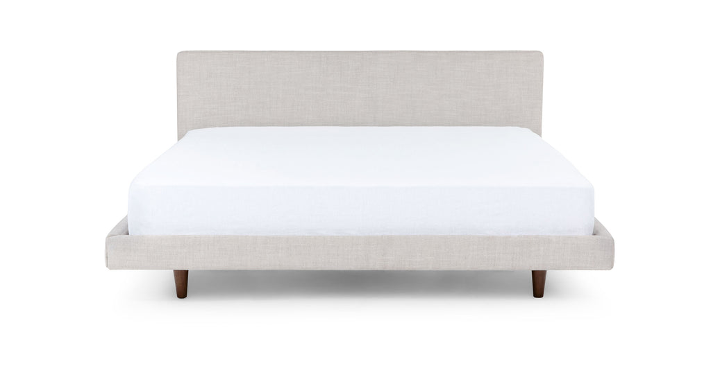 Clay Taupe Fabric King Bed