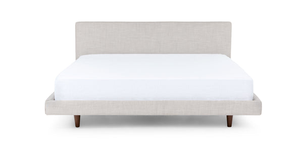 Tesa King Low Bed – Clay Taupe