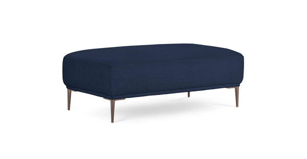 Aurora Blue Ottoman