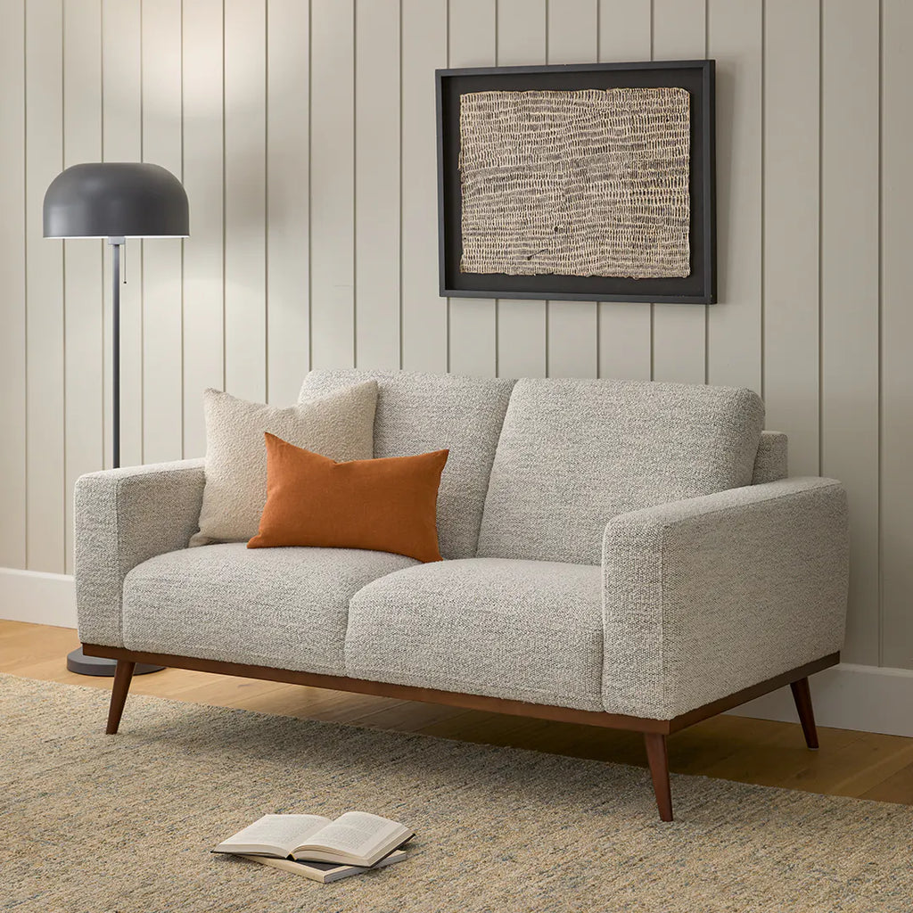 Reta 63.5" Loveseat - Pepper Ivory