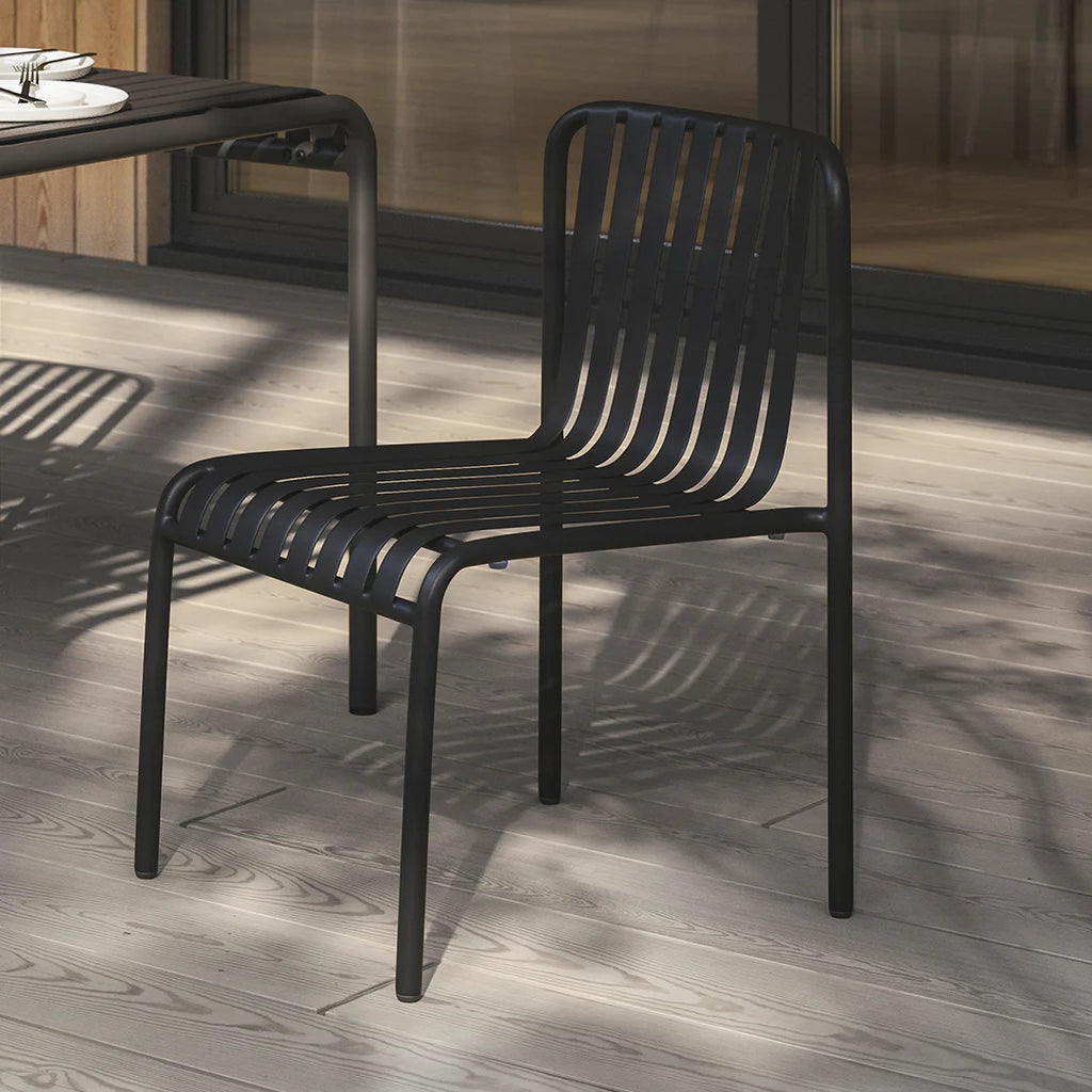 Sarek Black Stackable Dining Chair (Set of 2)