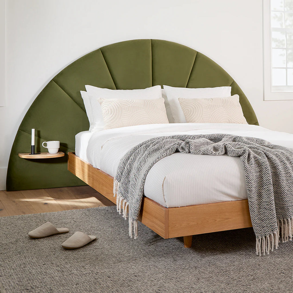 Almelo Serrano Green Queen Headboard