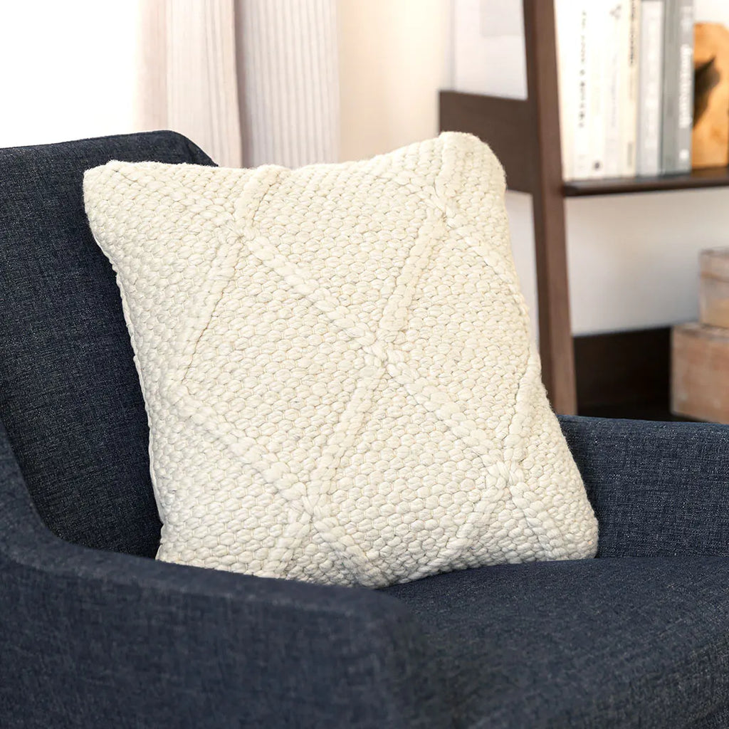 Cross Natural Ivory Pillow 20" X 20"