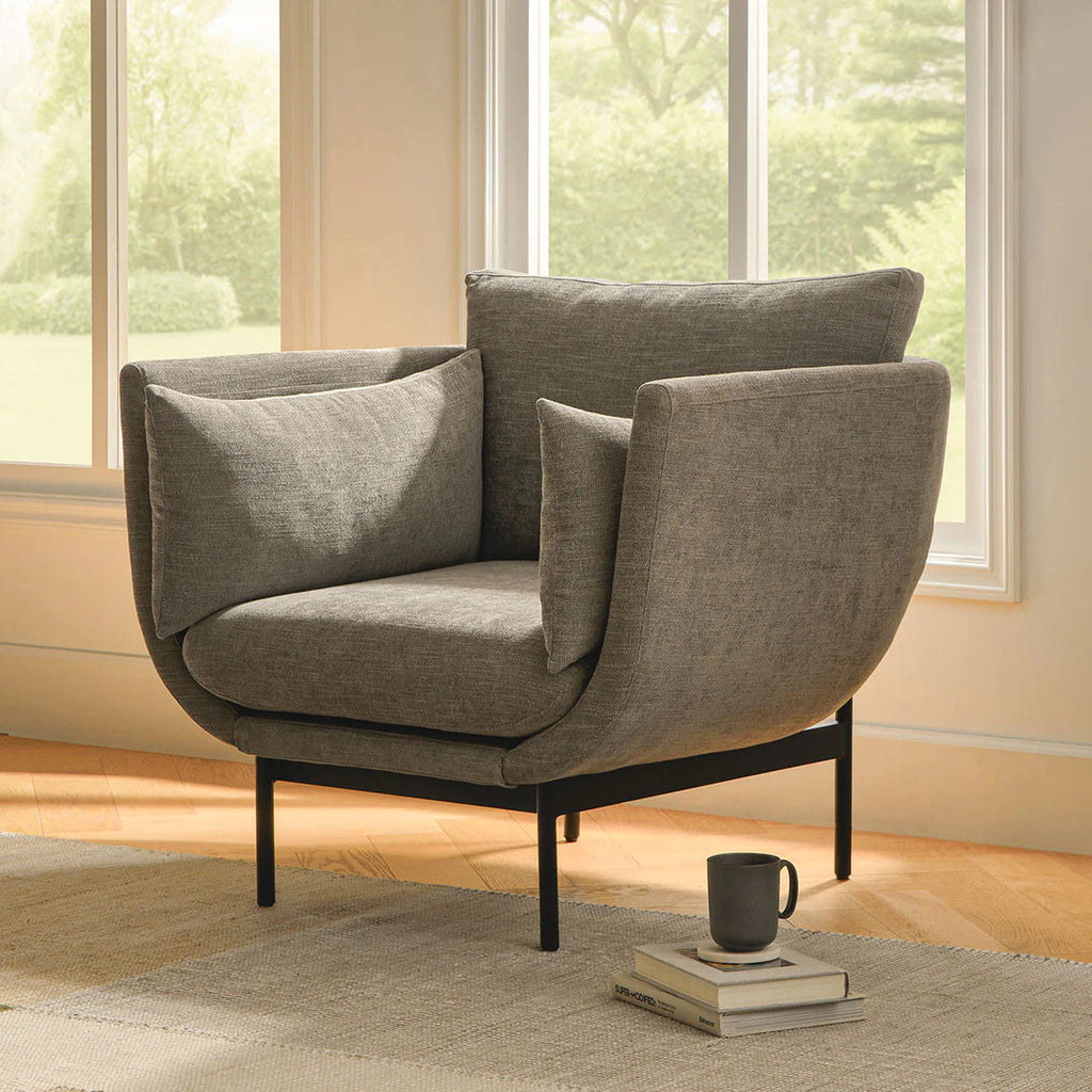 Dawn Grey 37.5" Lounge Chair