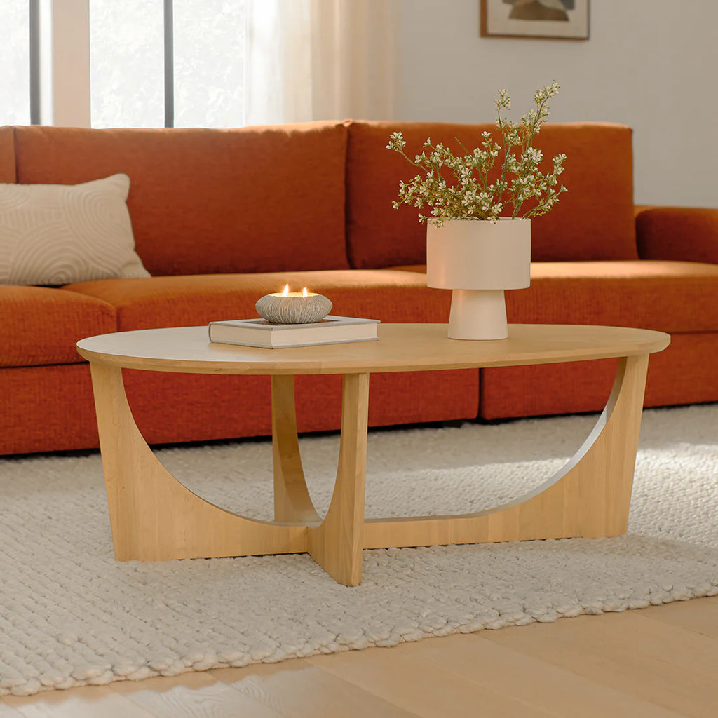 Oak Wood Coffee Table (Minor Scratches)