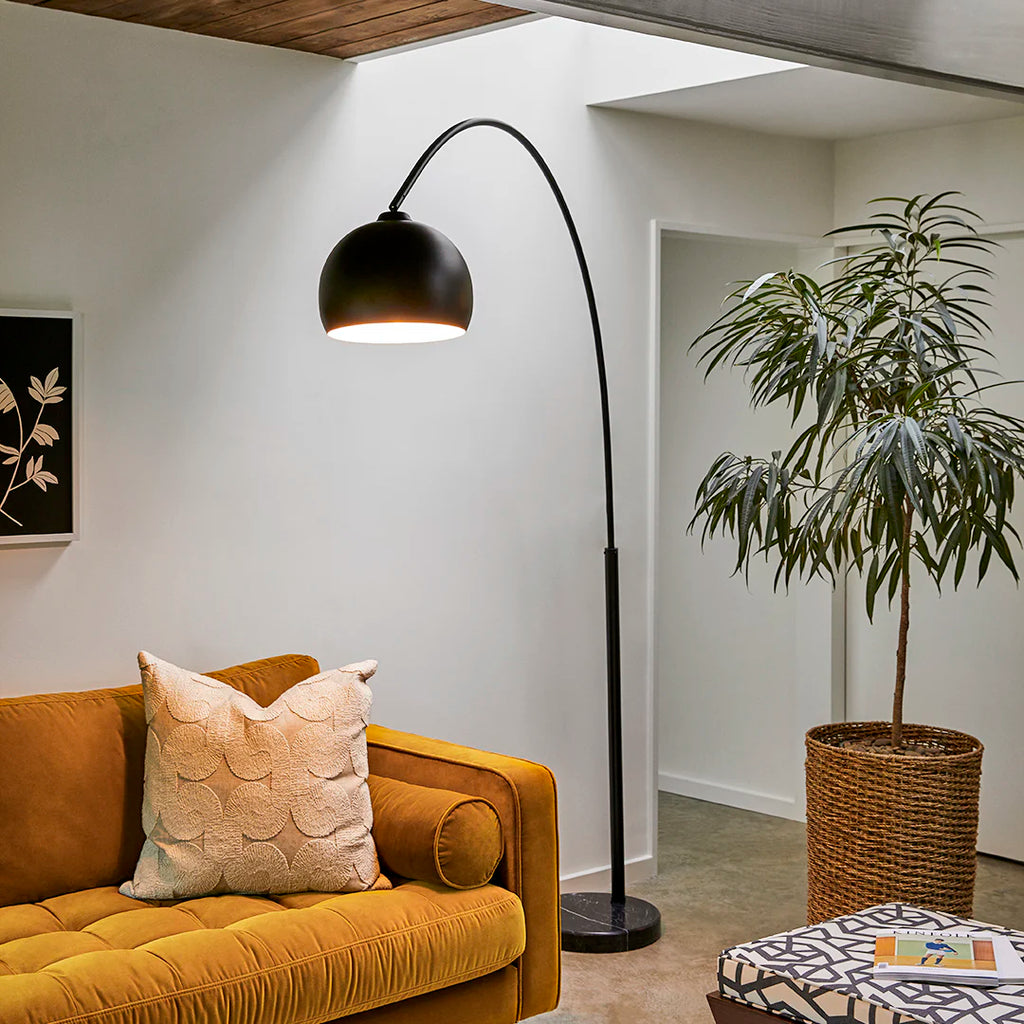 Matte Black Arch Floor Lamp