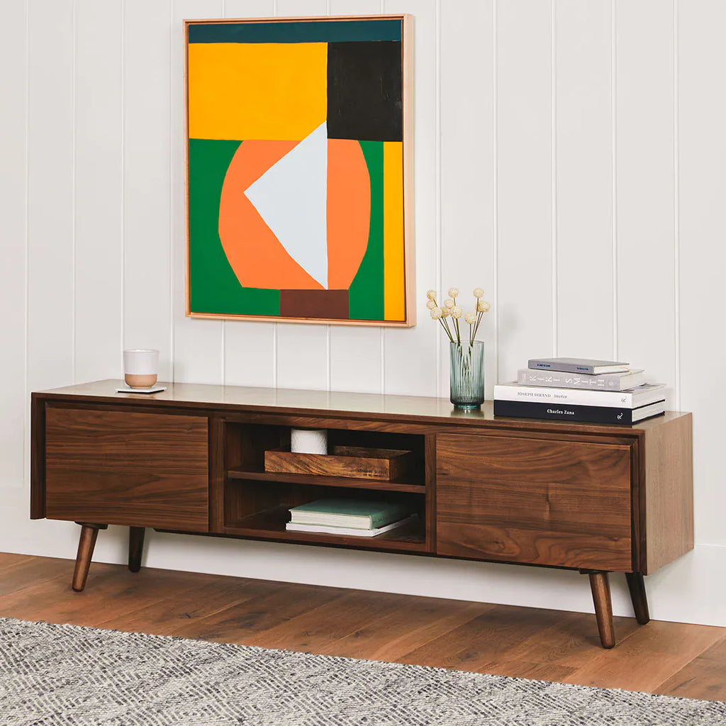 Eno 63" Walnut Low Media Unit