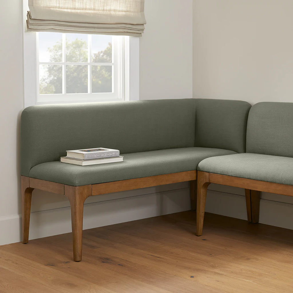 Welsh Green Corner Banquette