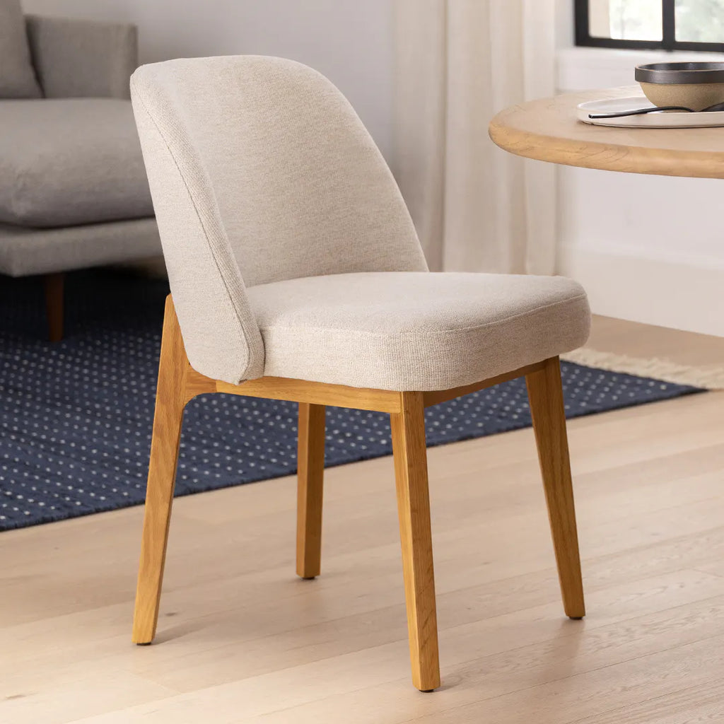 Ada Camellia Ivory Oak Dining Chair (Set of 2)