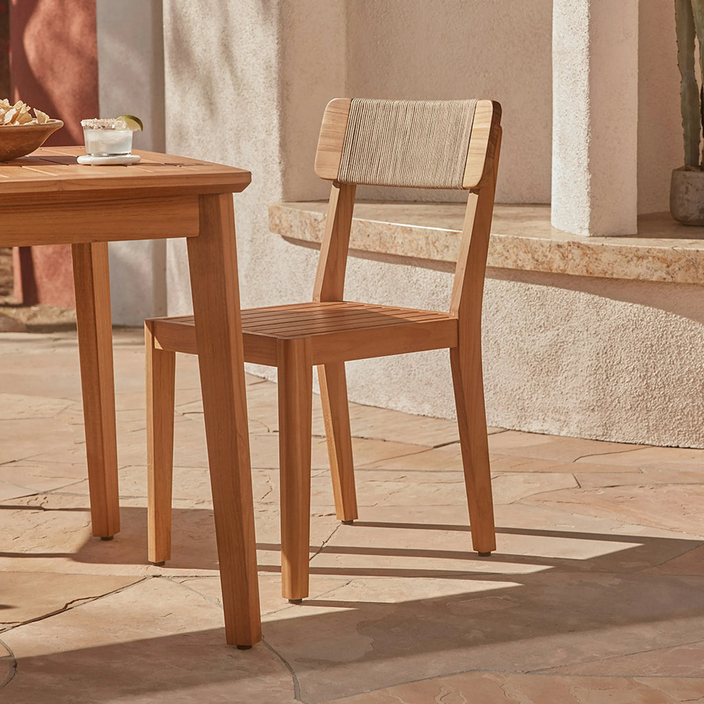 Malo Outdoor Dining Chair - Bronze Teak (Set of 2)