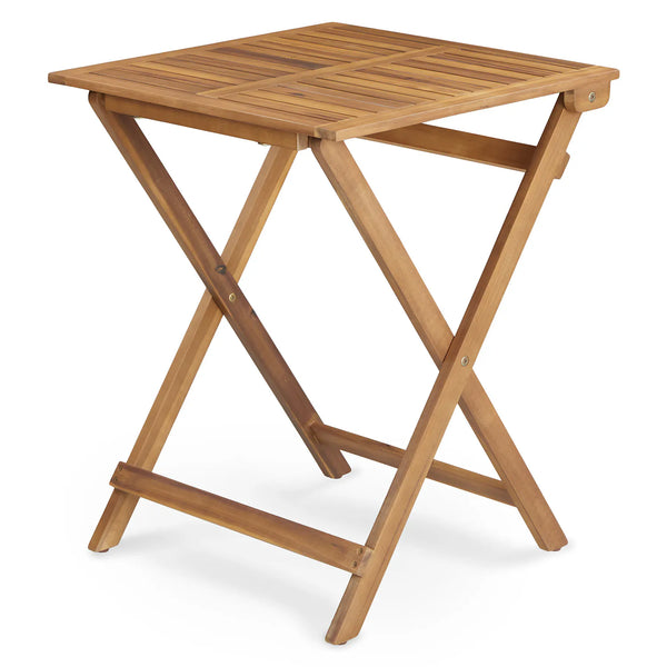 Eli Outdoor Folding Cafe Table - Light Acacia