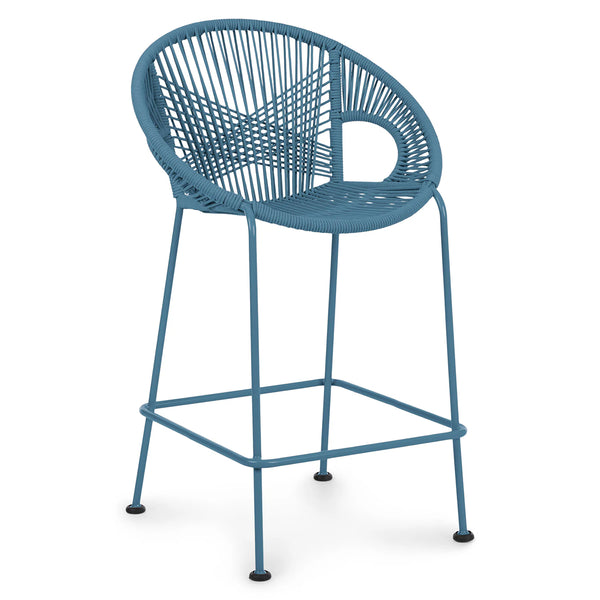 Kasiko Storm Blue Bar Stool