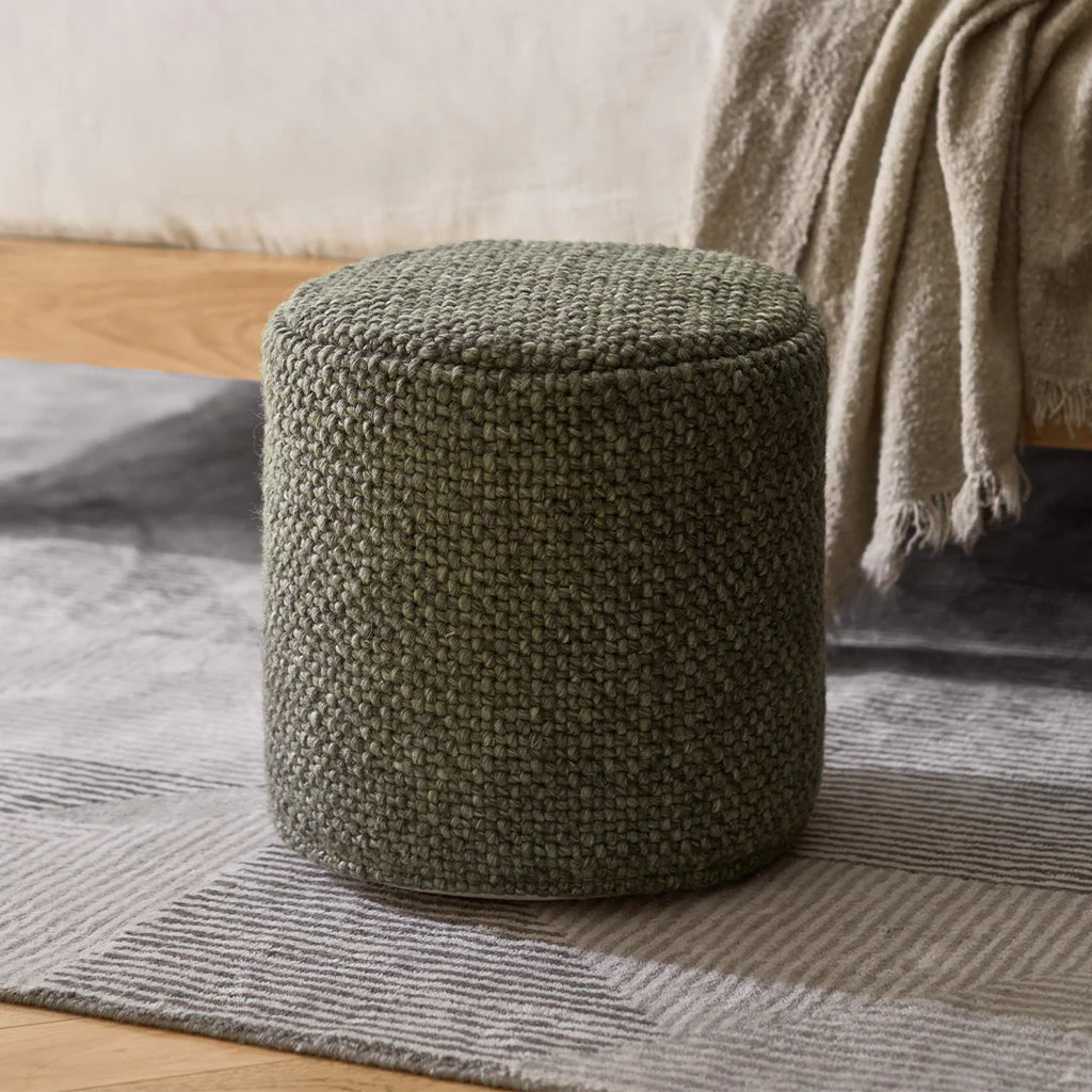 Speckled Green Pouf 16"