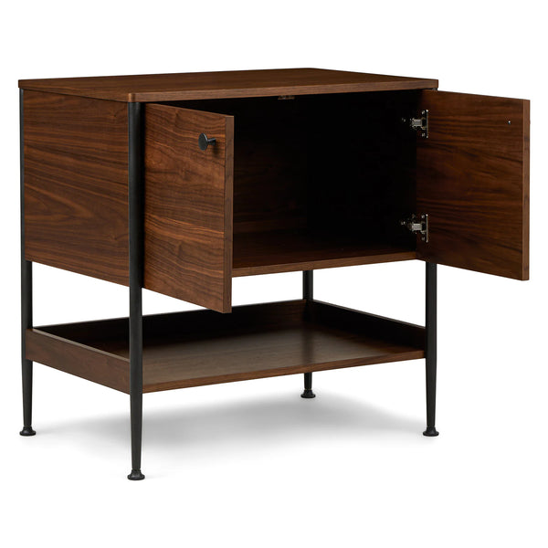 Walnut & Black Cabinet
