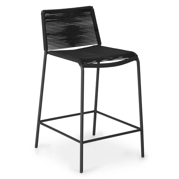 Zina Ember Black Counter Stool