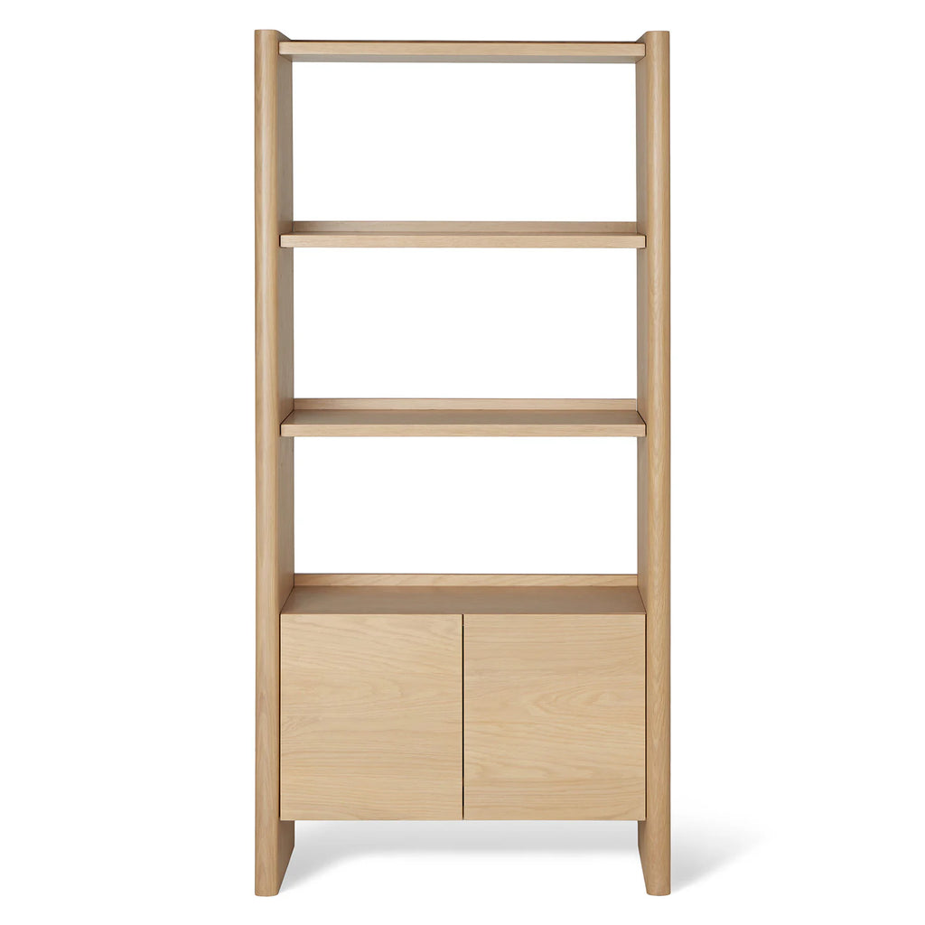 White Oak 34" Tall Bookcase