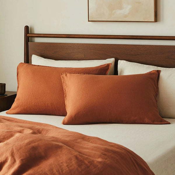 Linen Alo Clay King Linen Sham Set