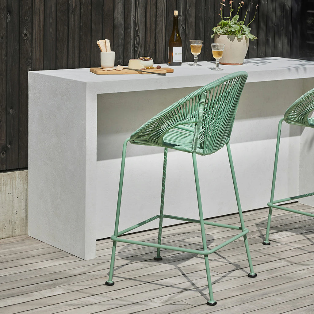 Celadon Green Counter Stool