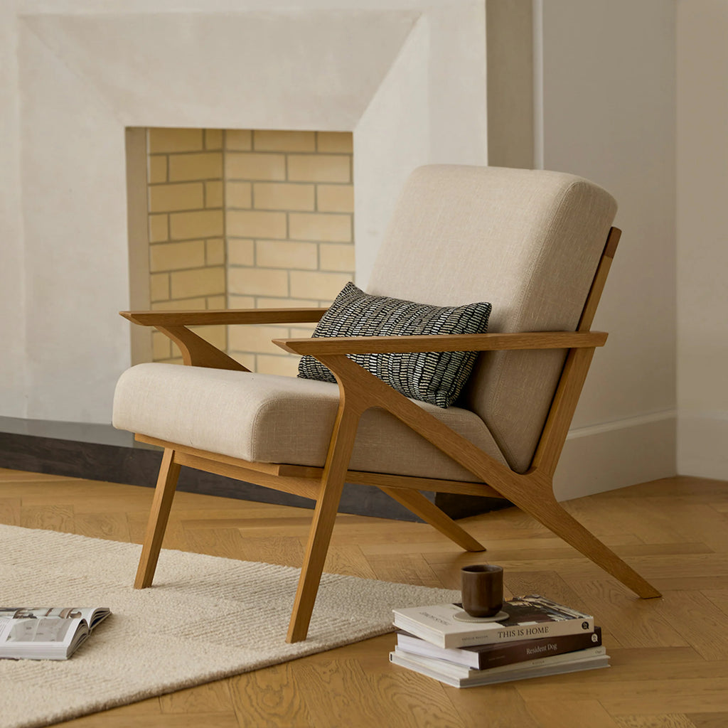 Otto Welsh Taupe Oak Lounge Chair