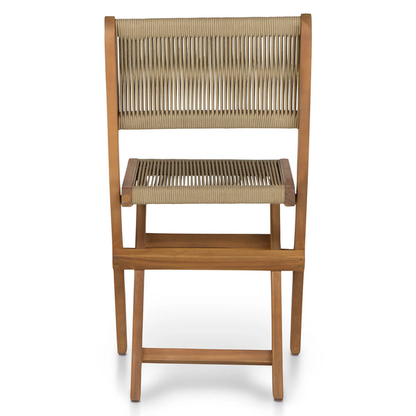 Elanora Light Acacia Folding Dining Chair (Set of 2)