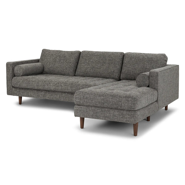 Briar Gray Right Sectional Sofa