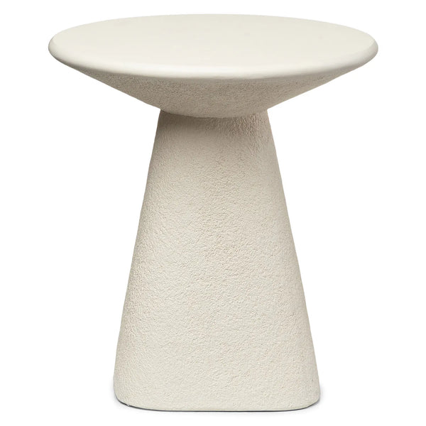 Odette Concrete Moonlit Ivory Side Table