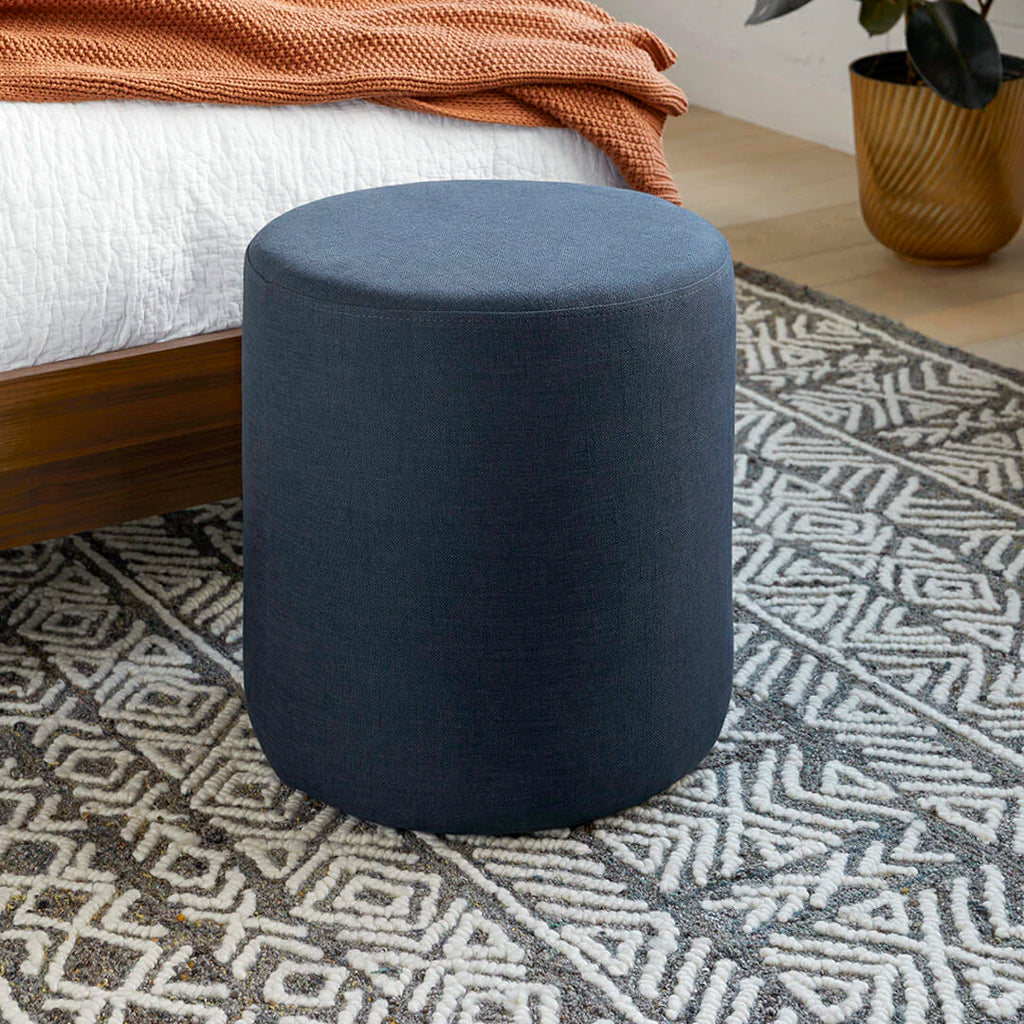 Aurora Blue Ottoman