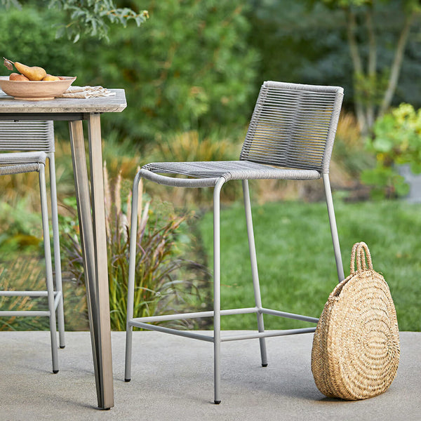 Zina Heathered Gray Counter Stool