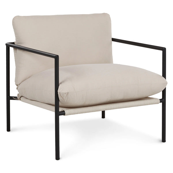 Loda Dravite Ivory Lounge Chair