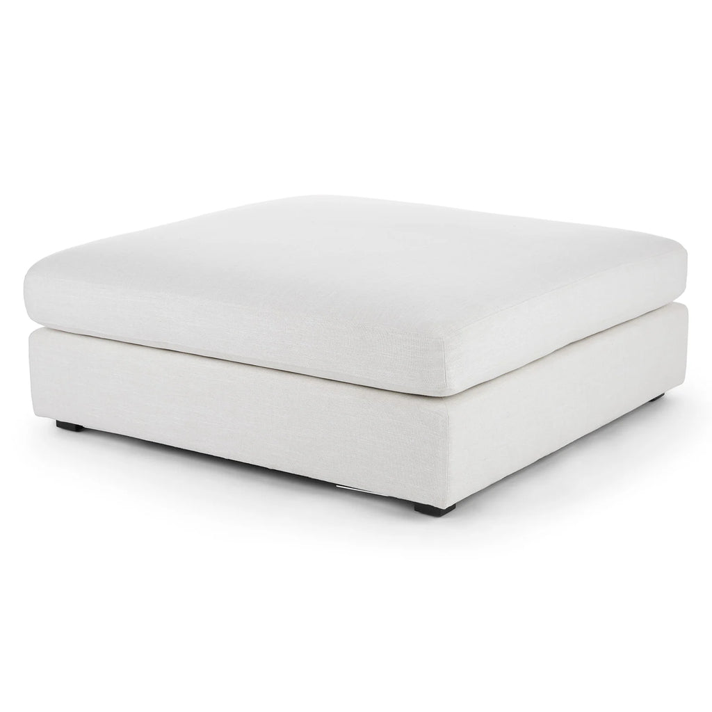 45" Ottoman - Quartz White