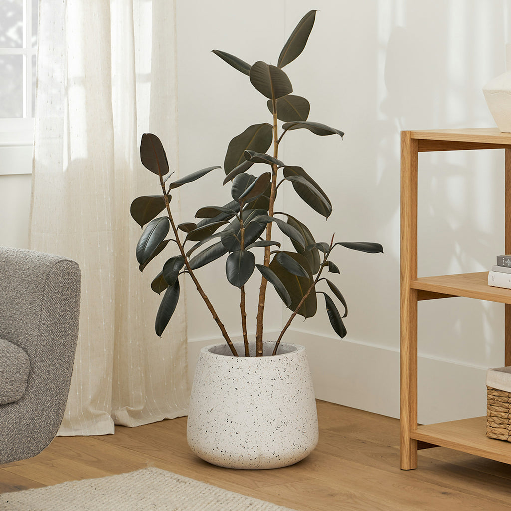 Tova Narrow Indoor/Outdoor Planter - White Terrazzo
