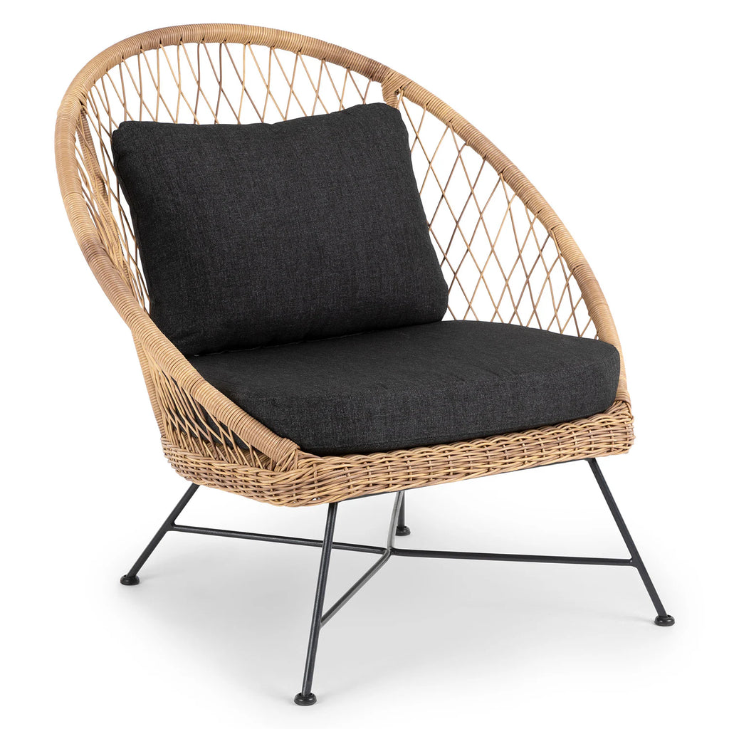 Aeri Wicker Outdoor Lounge Chair (Missing Cushion)