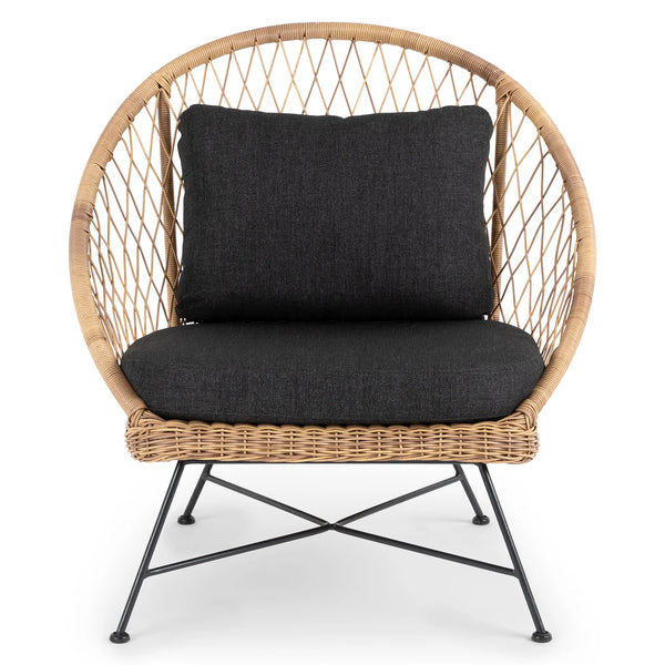Aeri Wicker Outdoor Lounge Chair (Missing Cushion)