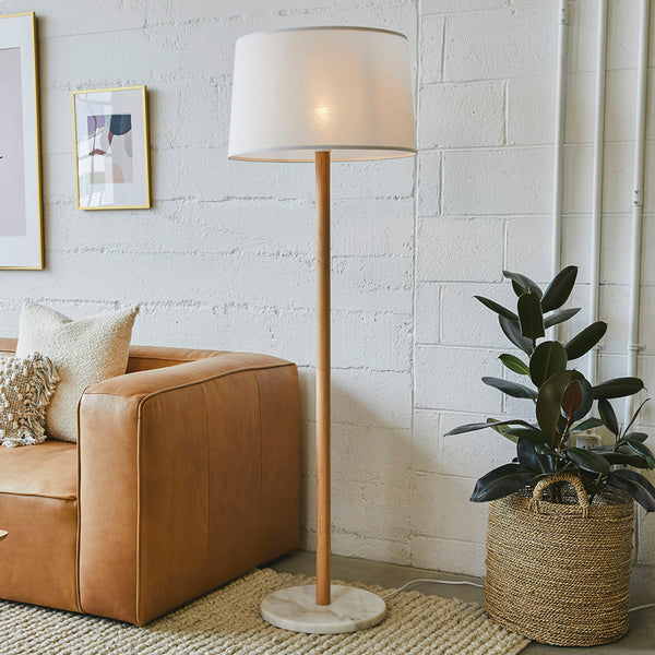 White Arvo Floor Lamp