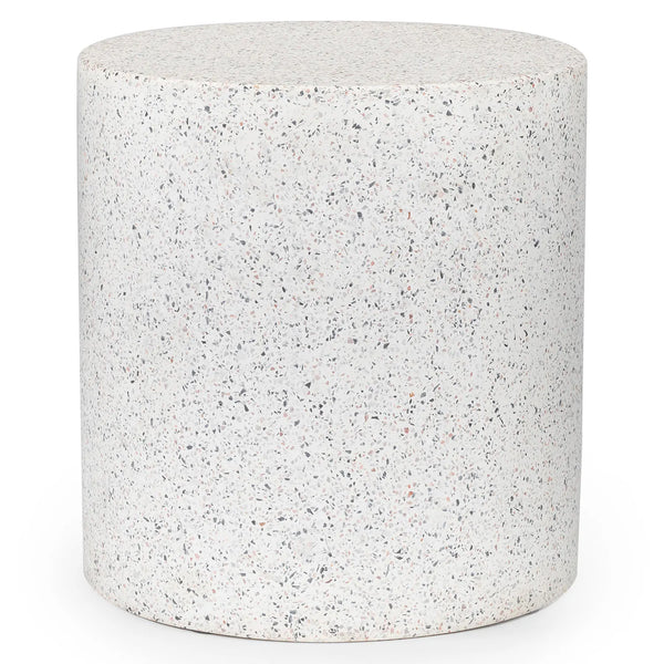 Sol White Terrazzo Stool