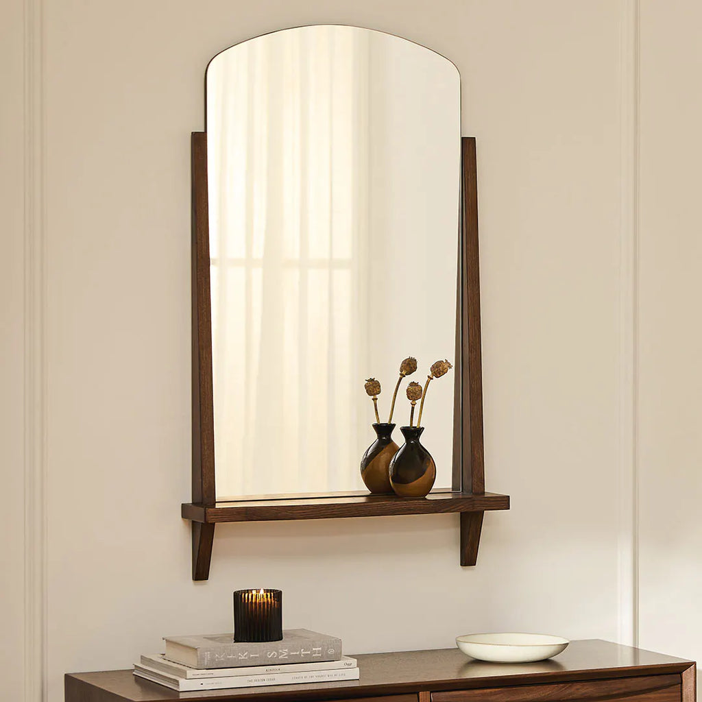 Luca Walnut Wall Mirror