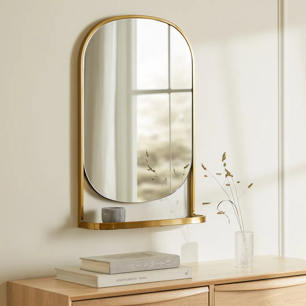 Klane Wall Mirror Brass