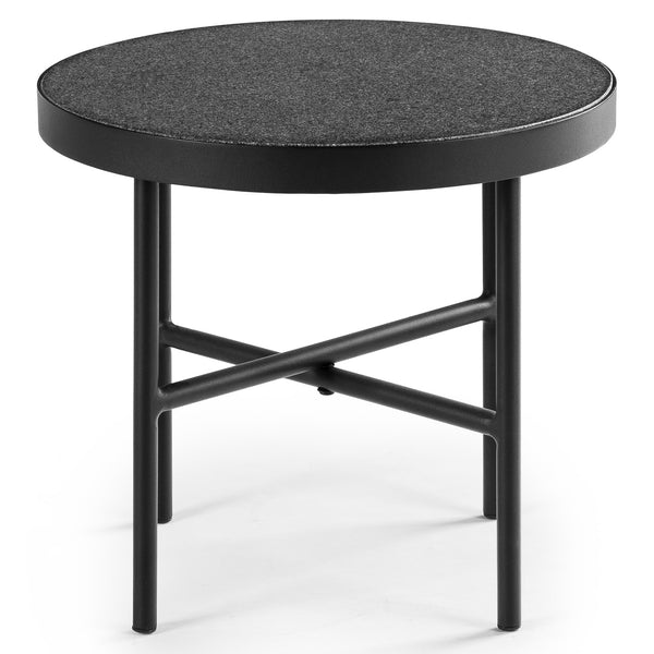 Gero Outdoor Small Side Table – Black Granite