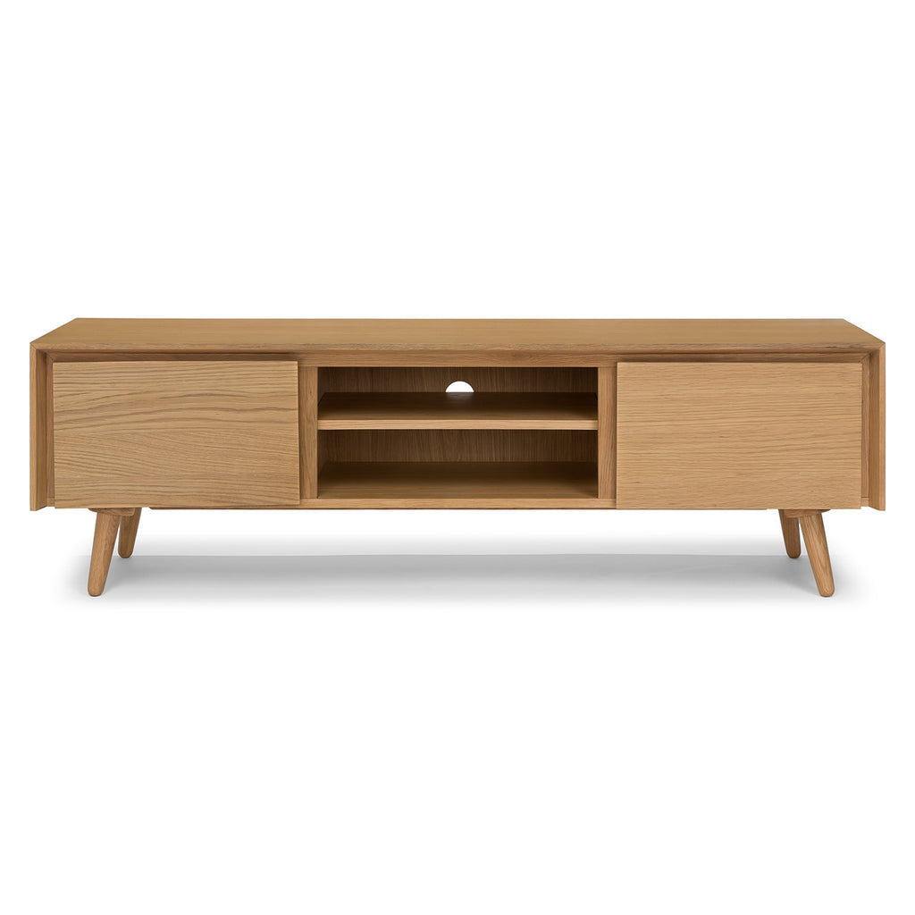 Zeno 63" Low Media Console – Oak