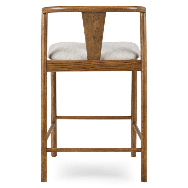 Counter Stool - Smoked Oak And Santolina Gray
