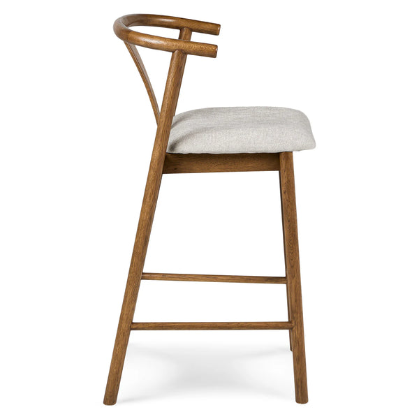 Counter Stool - Smoked Oak And Santolina Gray