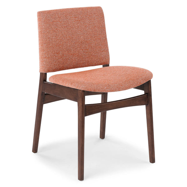 Mosh Rosehip Orange Walnut Dining Chair (Set of 2)