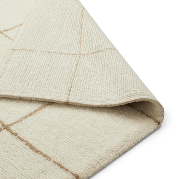 Oma Wavy Taupe 8X10 Wool Rug