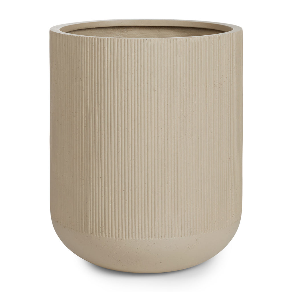 Veya Large Indoor/Outdoor Planter – Limestone Cream