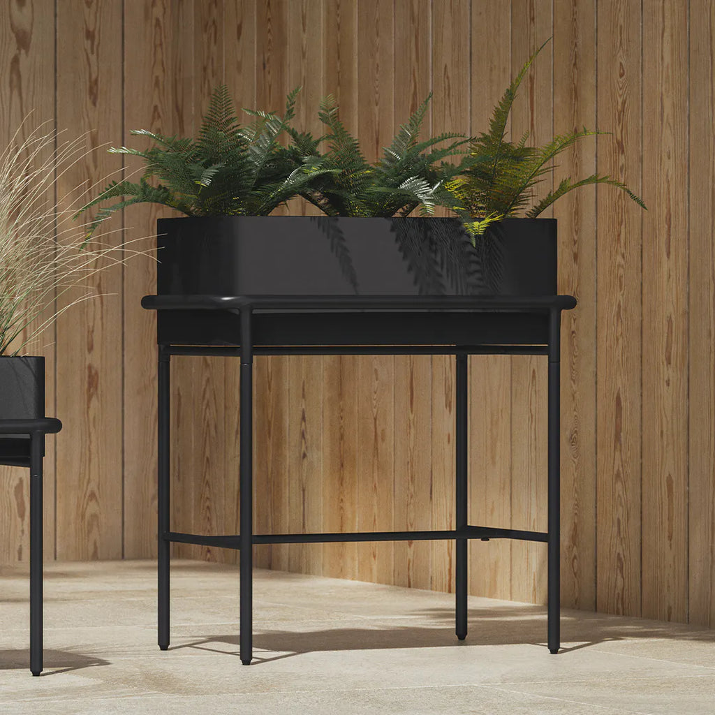 Tall Outdoor Planter - Black