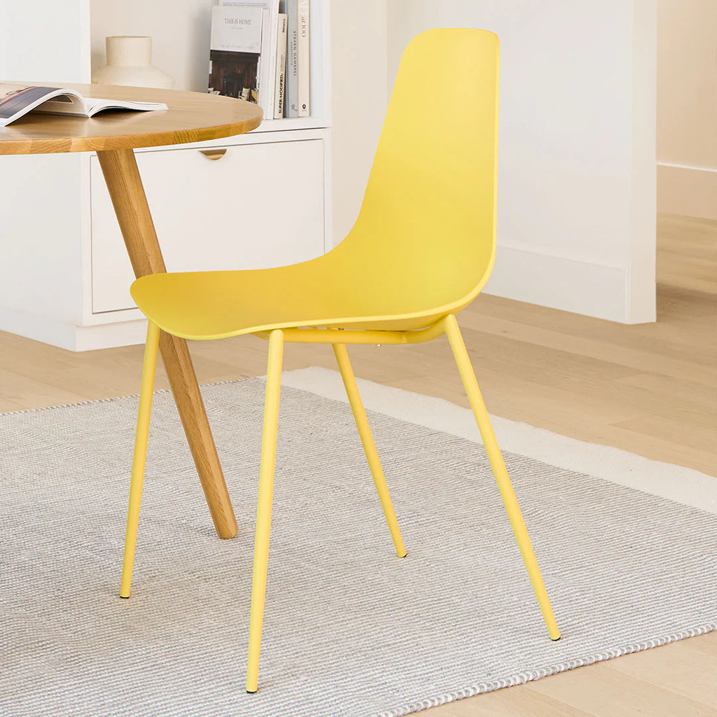 Svelti Daisy Yellow Dining Chair (Set of 2)