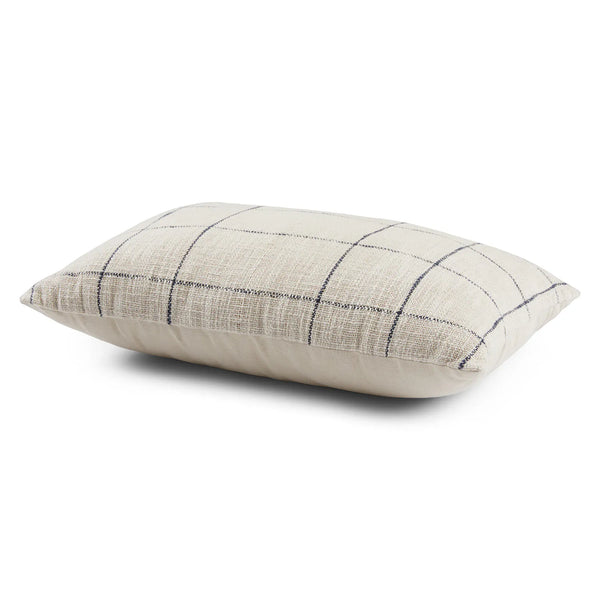 Ivory Plaid Beck Pillow