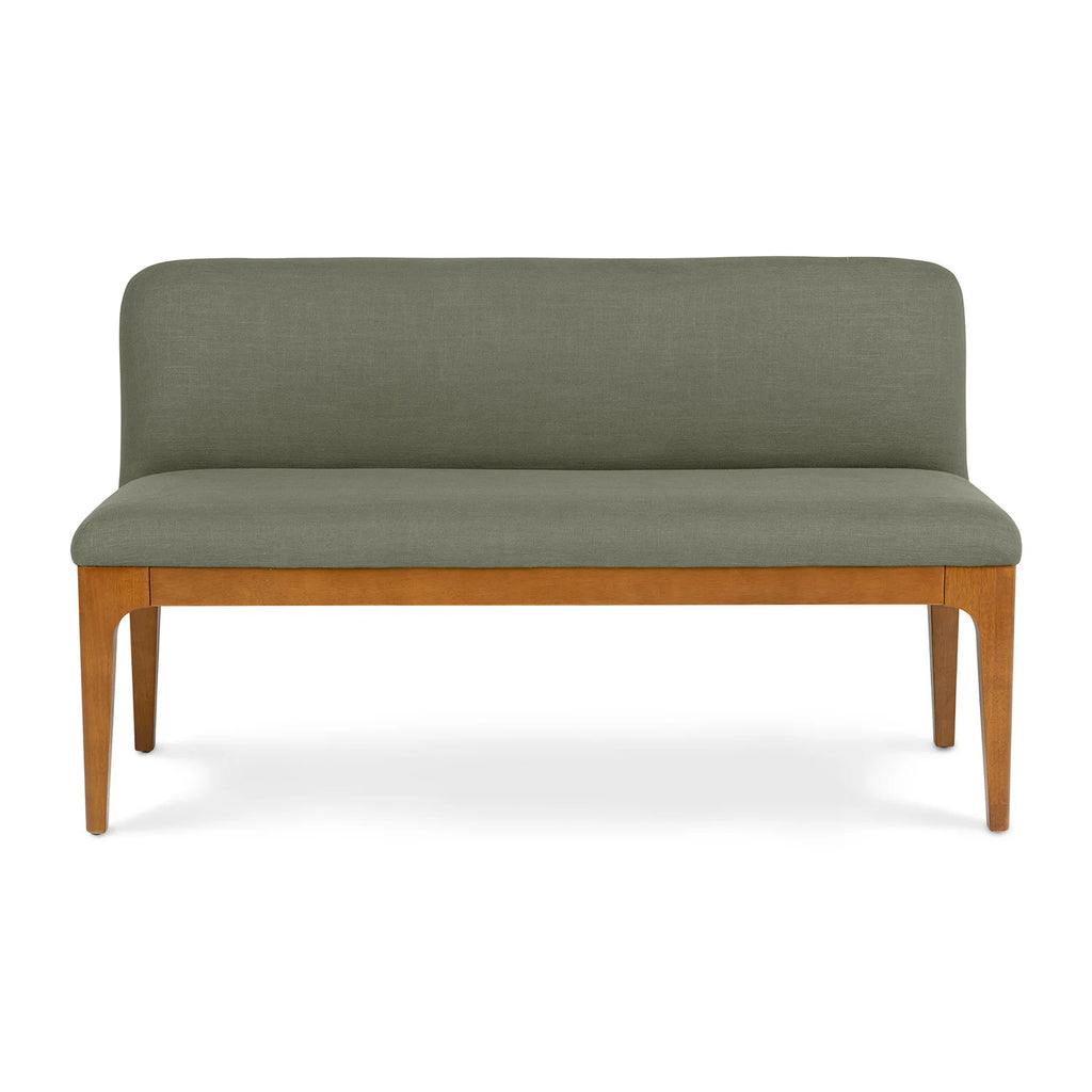 Welsh Green Armless Banquette