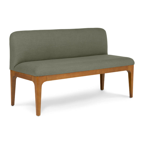 Welsh Green Armless Banquette