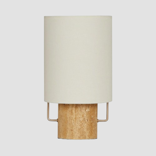 Brava Table Lamp – Travertine